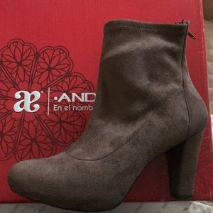 Andrea brown booties
